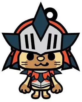 Monster Hunter x Panson резиновый брелок Reus Neko Series