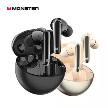 Monster N-Lite 203 TWS Наушники Беспроводные Bluetooth 5.3 Гарнитуры HiFi Спортивные наушники с шумоподавлением и микрофоном