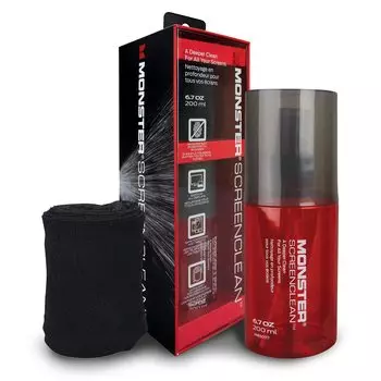 Monster Подходит для Touch Removes и Oil Screen Cleaner 200 мл VME50017 Смартфоны, iPad, очки, электронные книги, экраны, телевизоры, пыль, грязь, содержимое