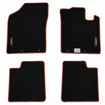 MONSTER SPORT Floor Mats for Alto Black x Works/Alto [HA36S] 5MT, Red, 894500-7300M