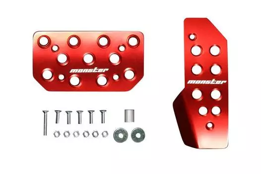 MONSTER SPORT Накладка на педаль спортивного вождения, красная, анодированная, для всех универсалов и других автомобилей [DA17W]/для всех [DA17V] AT/5AGS [DA17 AT] 849525-3900M красный