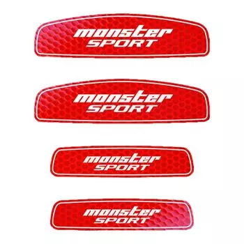 MONSTER SPORT Наклейка на дверь, отражающая свет, для автомобилей Suzuki и других, универсальный набор из 4 светоотражающих наклеек для ночной безопасности 896119-0000M