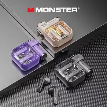 Monster XKT15 Bluetooth 5,3 HIFI Звуковая гарнитура Наушники с низкой задержкой Чистый голосовой вызов с шумоподавлением Музыкальные наушники