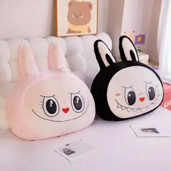 Monsters Flip Wish Me Series Виниловая плюшевая кукла Лабубу Фигурка Милая кукла Лабубу Аниме Фигурка Коллекционная модель Игрушка в подарок 40cm Pillow