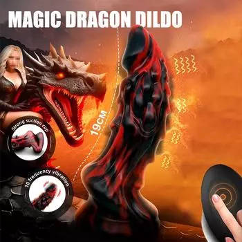 Монстр Дилдо Анальная пробка Секс-игрушка Вибрирующая Стимулирующая Вагина Анус Секс-товары Дистанционное Управление Анальная пробка Массажер простаты Секс-шоп