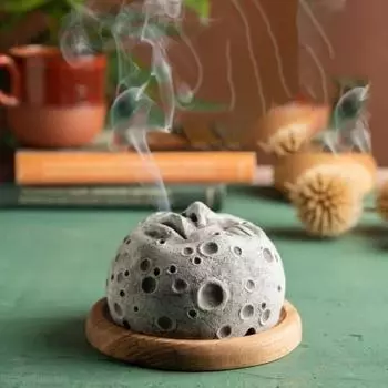 Монстр Курильница Пародия Украшения Гостиная Подарок на День Святого Валентина Украшения для Рабочего Стола Ароматерапия Украшения Луна Лицо