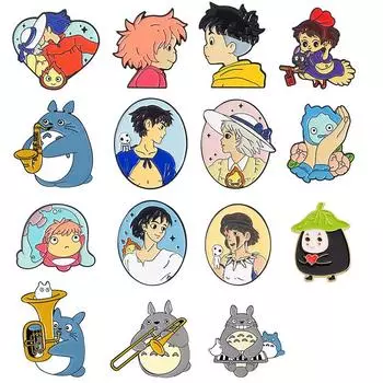 Монстр-волк для девочек, мультяшная креативная эмалированная брошь, художественный значок, ювелирные украшения, аксессуары 1