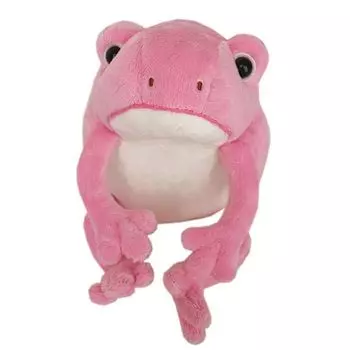 Monsuille Plush Toy Frog Pink Bono 10681