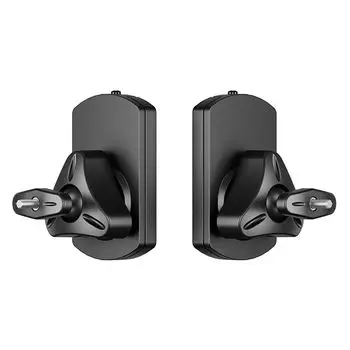 Монтаж динамика в теплице слева и справа, набор опор, настенный кронштейн под углом, 2, 10 кг, регулировка вверх/вниз/влево/вправо, аудио, GH-SWMA-BK чёрный