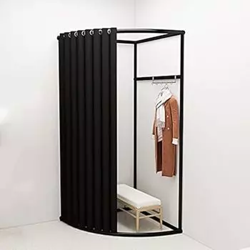 Монтаж Простая установка Затеняющая штора Защита конфиденциальности Переодевание Фотосессия Переодевание Одежда для мероприятий Большой Простота установки Комната, Комната, чёрный