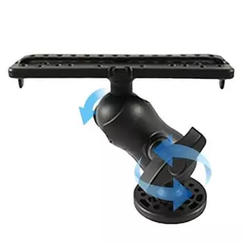 Монтажная база для эхолота с вращением на 360°, вращающаяся пластина для эхолота с GPS, вращающаяся опора для лодки, каяка, понтона, каноэ CHINA