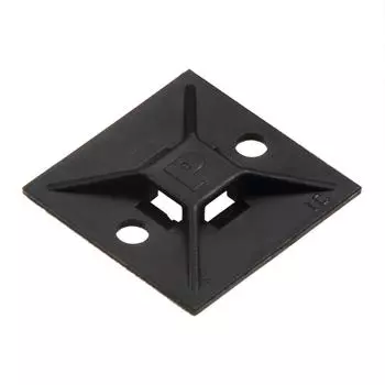 Монтажная база Panduit с акриловой клейкой лентой, черная, устойчивая к атмосферным воздействиям, 100 шт. ABM112-AT-C0