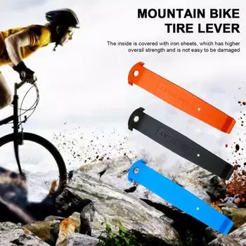 Монтажная лопатка для велосипедных шин, прочная, легкая, универсальная, для горного велосипеда, шоссейного, горного, велосипеда, инструменты для снятия шин, аксессуары для ремонта велосипеда чёрный