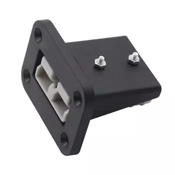 Монтажная панель кронштейна для разъема 50 А с пылезащитным чехлом для разъема Anderson D чёрный