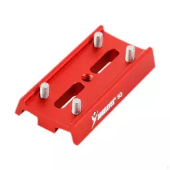 Монтажная пластина типа «ласточкин хвост» Седлообразное крепление Легко устанавливаемый слот красный