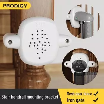 Монтажное основание для перил лестницы: Подходит для телескопических, сетчатых и железных дверных перил 2 pieces чёрный