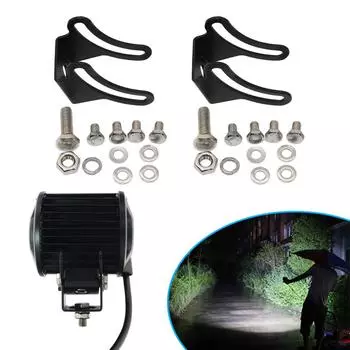 Монтажные кронштейны для световой панели, 2 шт. Основание. Крепления для светодиодной планки. Выдвижной монтажный кронштейн. Основание для внедорожной световой панели.