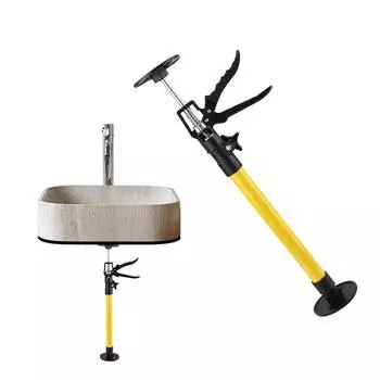 Монтажный домкрат для потолочного шкафа 1 шт. Подъемный кронштейн для деревообработки Телескопический опорный стержень для установки подвесного шкафа жёлтый