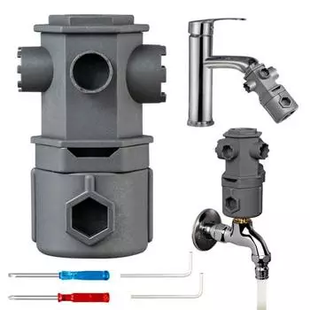 Монтажный ключ для крана, раковины, многоцелевой сантехнический инструмент для ванных комнат, кухонь, компактный ключ для установки крана, универсальный ключ для раковины
