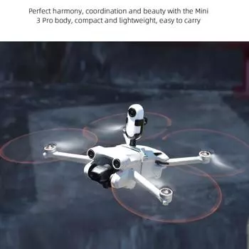 Монтажный кронштейн PLAYZH, расширительный комплект, адаптер для панорамной экшн-камеры, базовые аксессуары, совместимые с Dji серый