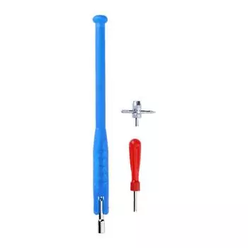 Монтажный стержень клапана Пластиковый съемник штока вентиля шины Инструмент для съемника штока вентиля шины Трубка Металлические инструменты для ремонта шин Автомобильные аксессуары CHINA