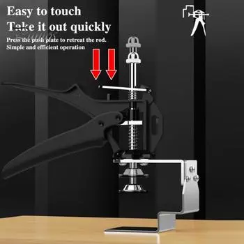 Монтажный зажим для передней панели ящика, зажим для фиксации ящика, нержавеющий, универсальный, простой в использовании, регулируемый, устойчивый, мебельный столярный зажим чёрный