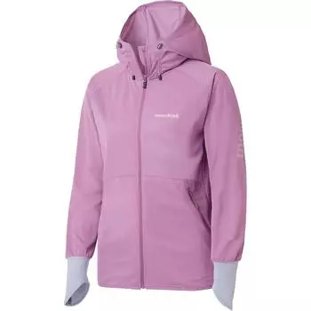 MONTBELL Монограммная Свободная Толстовка с Капюшоном Ralan Куртка с Длинным Рукавом Женская M светло-фиолетовый