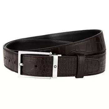 Montblanc 126739 Коричневый мужской кожаный ремень
