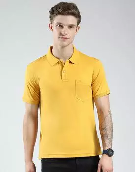 Monte Carlo Mens Solid Collar Neck Tshirt M