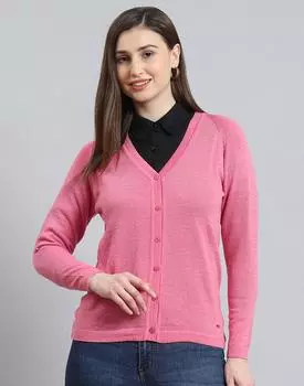 Monte Carlo Pink Solid Cardigan L