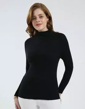Monte Carlo Women s Turtle Neck Full Sleeves Sceavy M