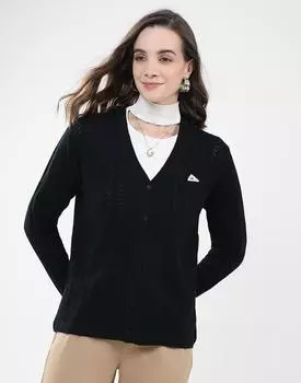 Monte Carlo Women s V Neck Full Sleeve Cardigan XL