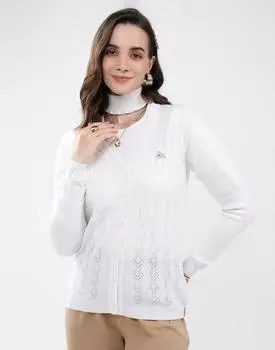 Monte Carlo Women s V Neck Full Sleeve Cardigan XL