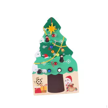 Монтессори-бизиборд со светом, доска для занятий, рождественский подарок, обучающий материал, детские игрушки для путешествий