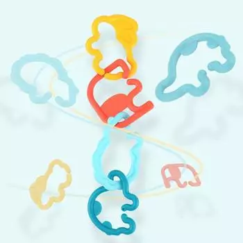 Монтессори Мультяшные Пряжки Кольца Игрушки для Детей Интеллектуальное Развитие Когнитивные Рисования Помощь Игры Для Детей Образовательное Обучение