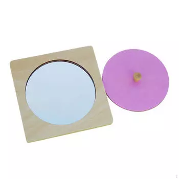 Монтессори Зеркальный Пазл, Детские Пазлы, Образовательные, Развивающие Игрушки для Детей, Игрушечная Ручка