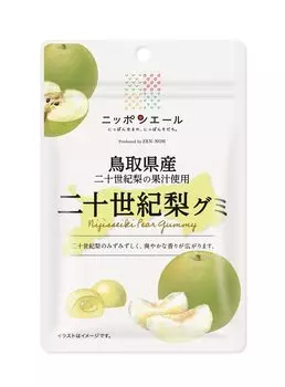 Montoire Zennoh Nijisseiki Pear Gummy из префектуры Тоттори 40 г x 10 пакетиков