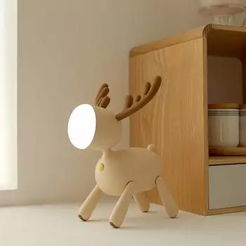 mooas Rudolph светодиодный ночник с регулируемой яркостью ночной светильник подарок для кровати милый светильник для настроения свет/светодиодный детский/медсестринский декор, дети, лампа,