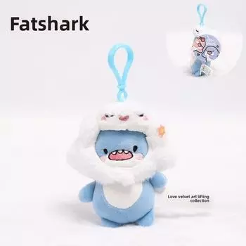 Mood Shark Cloud Plush Keychain Pendant Cute Small Pendant Collectible Gift
