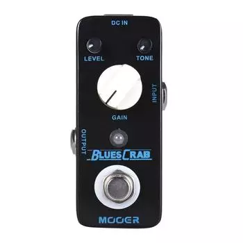 MOOER BLUES CRAB Blues Overdrive Педаль эффектов для гитары True Bypass Цельнометаллический корпус