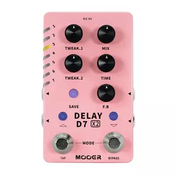 Mooer D7 X2 DELAY гитарный эффект задержки