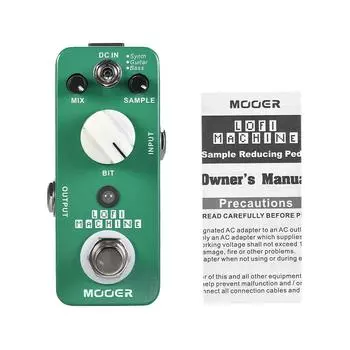 MOOER LOFI MACHINE Sample Reduction Педаль эффектов для гитары, 3 режима, True Bypass, цельнометаллический корпус