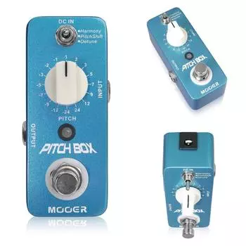 Mooer Pitch Box Pitch Shifter эффектор синий