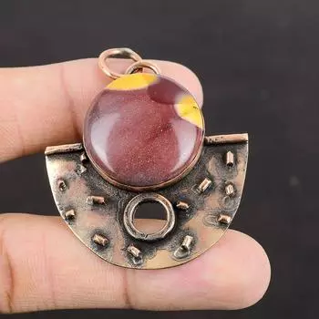 Mookaite Pendant Copper Pendant Gemstone Pendant Fashionable Copper Jewelry Brand New Pendant Mookaite Jewelry Gift For Him Handmade Jewelry