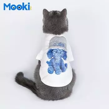 Mookipet Одежда для домашних животных Модный бренд Трехмерная шляпа Маленький слон Собака и шнауцер Тедди Одежда для домашних животных