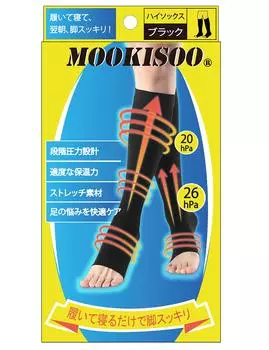 MOOKISOO Compression Expertly Provides Moderate Toeless Knee Compression Stockings for and Graduated Compression Black Men s Socks, Supervised,