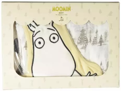 Moomin Baby Moomin Baby марлевый пеленальный мешок с игровым подарочным боксом 89 2 шт. 341205632 & белый