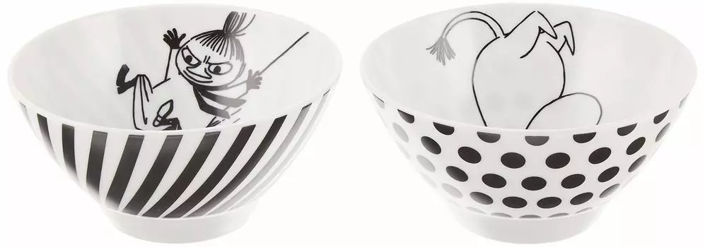 Moomin Bo Foundation Pair Rice Bowl Set MM700-455 белый