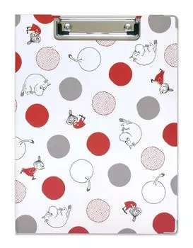 Moomin Clipboard Circle White/Gray [ST-ZM0164]