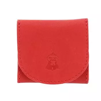 Moomin Coin Case BOX Type Genuine Leather Unembossed Red [Kisora] Women s KIMN-005